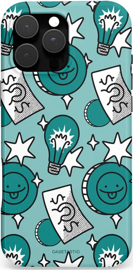Casetastic hoesje geschikt voor Apple iPhone 16 Pro Max - MagSafe - Dubbellaagse bescherming - Muntmeester - Fashion Case - Petrol Mintgroen Grijs Donkergrijs