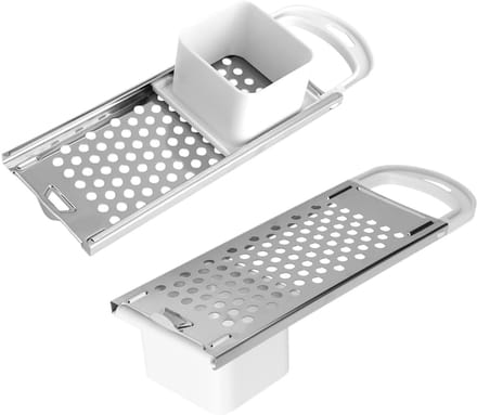 Dailygoods- Spaetzle Maker - Roestvrijstalen Noodle Maker - Duitse Noodle Press Tool - Comfortabele Handgreep - Set van 2