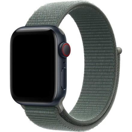 2+1 | Apple Watch Bandje Flyne - Geweven - Nylon - Saliegroen