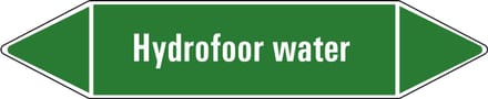 Hydrofoor water leidingmarkering op vel 126 x 26 mm - 5 per vel