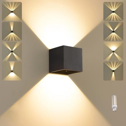 Wandlamp Up-Down Instelbaar IP65 Waterdicht voor Binnen en Buiten Warmwit