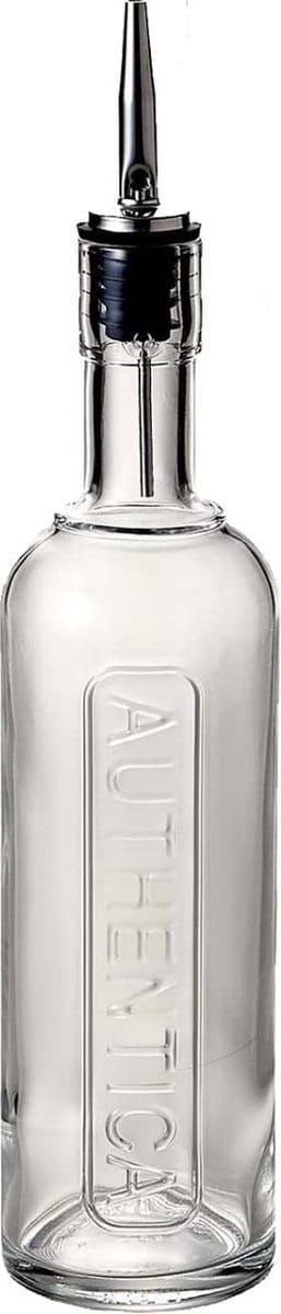 Luigi Bormioli Authentica Bottle with Staal pouring stopper Dia 6.9 x 31.3 cm 50 cl Transparant