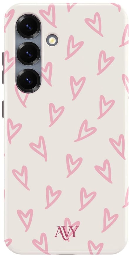 AVY Hard Shell Back Cover | geschikt voor Samsung Galaxy S25 | Cupid Blush | Compatibel met MagSafe & Qi2