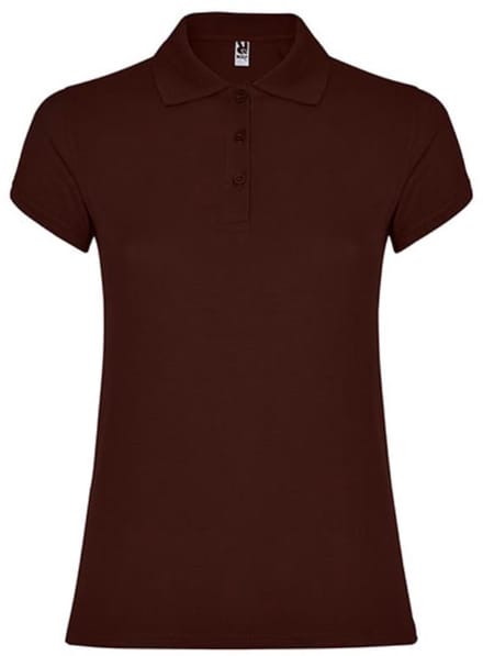 Roly - Star Dames Polo - Chocolate 87 maat L