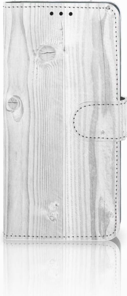 Huawei P30 Pro Book Style Case White Wood