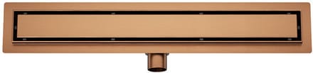 Wiesbaden Douchegoot met Tegelrooster en Flens - 70x7cm - Geborsteld Brons Koper