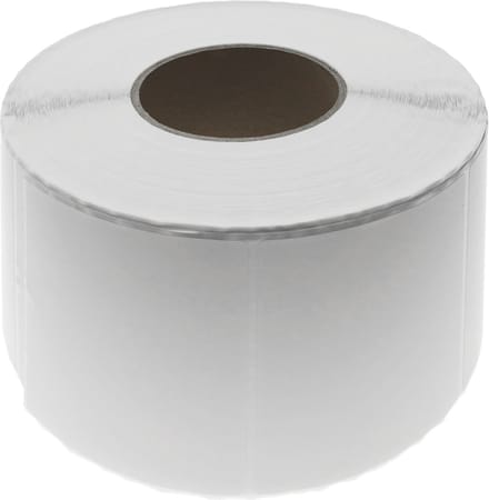 BeMatik - Rol van 1200 zelfklevende etiketten voor directe thermische printer 101.6x101.6mm
