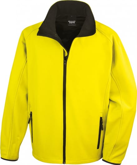 Result Printable Soft Shell Jacket RT231 - Yellow/Black - S