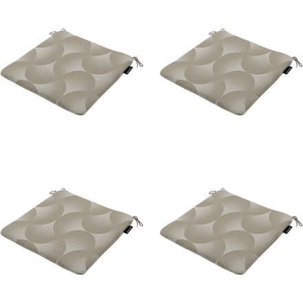 Madison zitkussen napels - 40x40x4,5cm set van 4