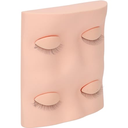 Oefenhoofd voor wimperextensions met verwijderbare oogleden voor make-uptraining roze roze
