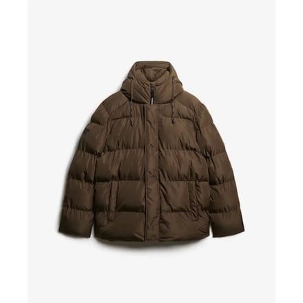 Superdry Sports Gewatteerde jas Bruin - Maat M - Heren - Gewatteerde jassen