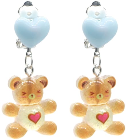 Clip On Oorbellen Kinderen - Beer - Speels Cadeau