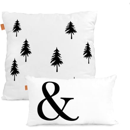 Set van 2 kussenhoezen Ampersand | Blanc