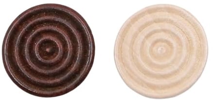 48 Stuks Houten Backgammon Stukken - Vervangende Spelfiches voor Bordspelaccessoires