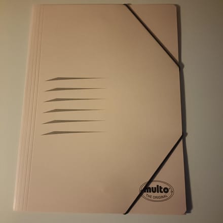 Multo Elastomap Chamois Beige Karton Met Elastieken FSC 5 Stuks
