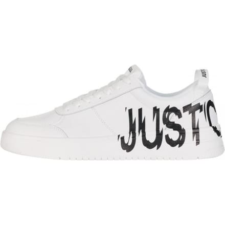 Baskets en cuir homme Just Cavalli blanc azula - Taille: 45 white