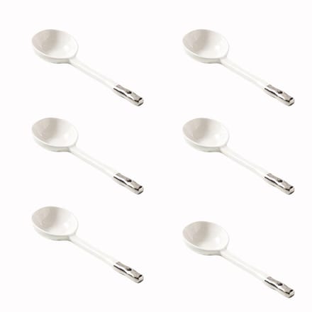 Dailygoods- Soeplepel Set van 6 - Japanse Stijl - Keramisch