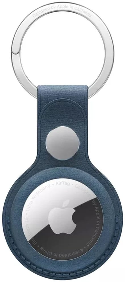 Apple sleutelhanger - AirTag - FineWoven Key Ring - Pacific Blue