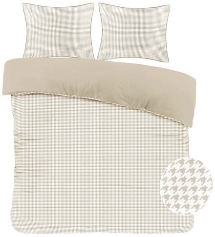 Papillon Joep Dekbedovertrek - Lits-jumeaux - 240x200/220 cm - zand