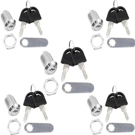 Dailygoody - Pack van 5 Cilindersloten voor Meubels en Brievenbussen