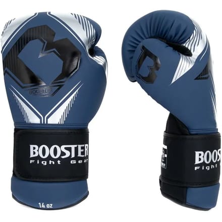 Booster Kickboks Scheenbeschermers Bangkok - Blauw/ZILVER - maat S