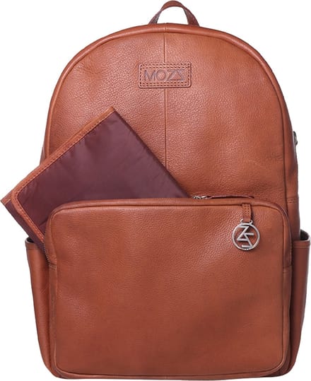 MOZZ BAGS - Luiertas Rugzak Beautiful Backpack - Cognac