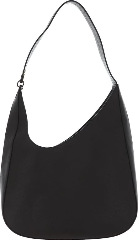 COCCINELLE Leren Schoudertas Zelda Shoulderbag Grained Leather Bark Donkerbruin