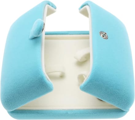 Fluwelen Dubbele Open Armband Doos - Sieraden Gift Organizer voor Verloving en Bruiloft