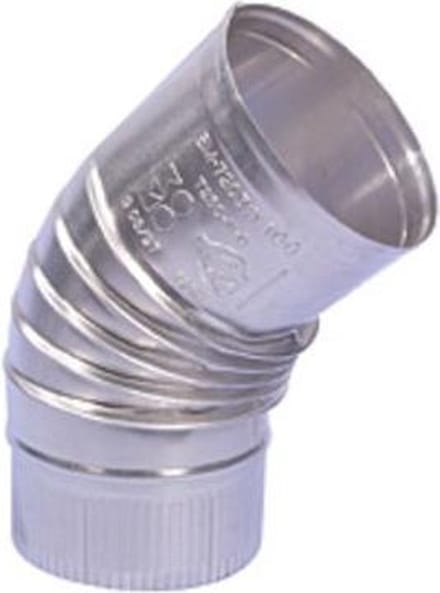 Burgerhout Bocht ML2000 dikwandig aluminium 45° Ø 80 mm