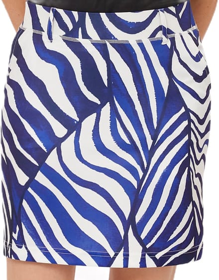 Func Factory dames Rokje Milly blue zebra met binnenbroekje maat S