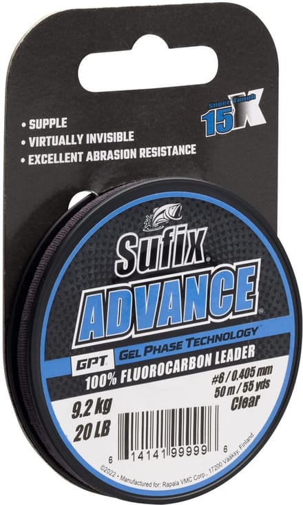 Sufix Advance Fluorocarbon | 50m 0.33mm Clear