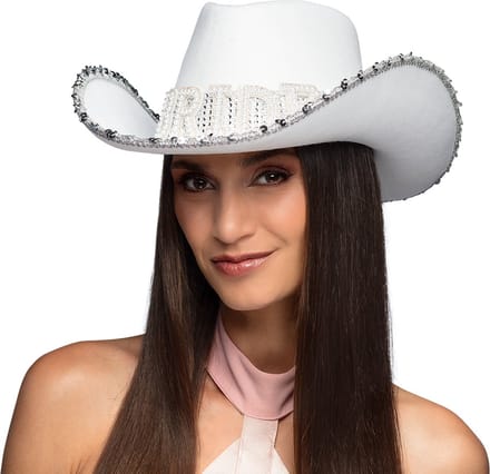 Boland - Hoed 'Bride' - 58 - Volwassenen - Vrouwen - Cowboy - Indiaan