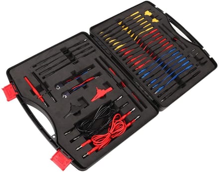 Multimeter Meetsnoerenset - Autodiagnose Kit - Voertuigcircuits Testen - 92 Delige Set - 40 x 30 x 9 cm