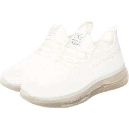 Crosshatch Heren Matfen Flyknit Sneakers (Wit)