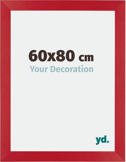 Your Decoration - Fotolijst 60x80 cm - MDF - Rood - Mura