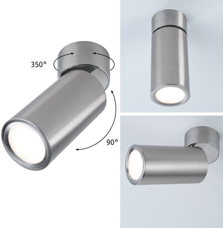 Paulmann Turnal Coin 3SD ABL Eisen 93091 LED-opbouwlamp LED LED 6 W IJzer (geborsteld)
