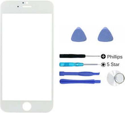 Apple iPhone 6 (klein model) 4.7 inch wit glas met reparatie-set