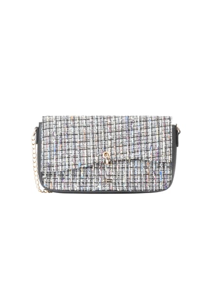 Faina Clutch/avondtasje Dames Zwart Veelkleurig