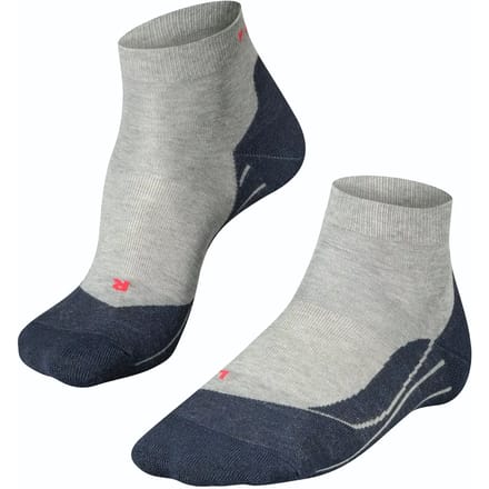 FALKE RU4 Short anti-blaar katoen functioneel materiaal hardloopsokken heren grijs - maat 44-45