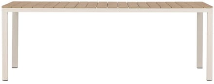 Svea - Mehmet tuintafel - 210 x 90 cm - beige/houtlook