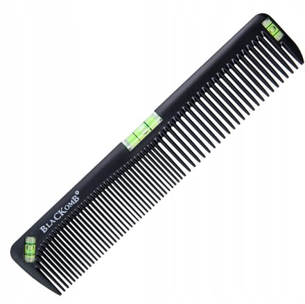 Haarstyling Kam Model met Waterpas - Kappersgereedschap - Zwart