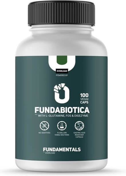 Fundamentals biotica supplementen - Met L-Glutamine, FOS & Digezyme - 100 Veggi Caps