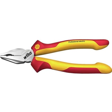 Wiha Combinatietang Professional electric met DynamicJoint® en OptiGrip met extra lang snijvlak - 27418