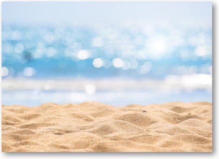 Zeegezicht - Abstract Beach / Strand - 70x50 Canvas Liggend - Landschap - Natuur