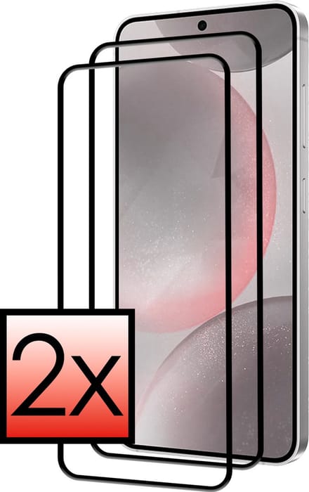 Screenprotector - 2 Stuks - Geschikt voor Samsung Galaxy S24 Plus - Full Cover - Beschermglas - Gehard Glas - Tempered Glass - Screen Protector
