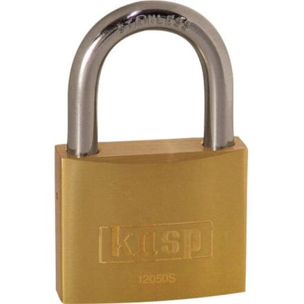 Kasp K12050SD Hangslot 50 mm Goud-geel Sleutelslot