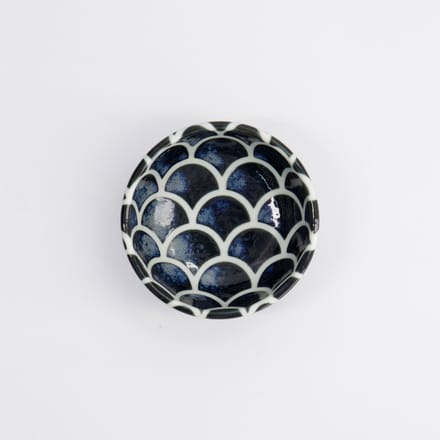Tokyo Design Studio - Cobalt Blue Mermaid Design Kom - Dipschaaltje - 8,5 x 3,4 cm