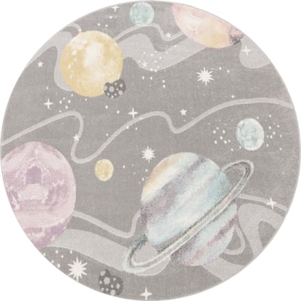 Kindertapijt Ninique grijs  160 cm rond