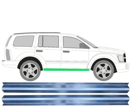 Binnenste reparatie dorpel voor Dodge Durango 2003-2008 / Links + Rechts / Set