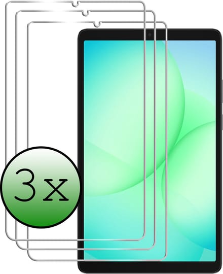 Screenprotector - 3 Stuks Geschikt voor Samsung Galaxy Tab A11 / A9 - Extra Sterk - Beschermglas - Gehard Glas - Tempered Glass - Screen Protector